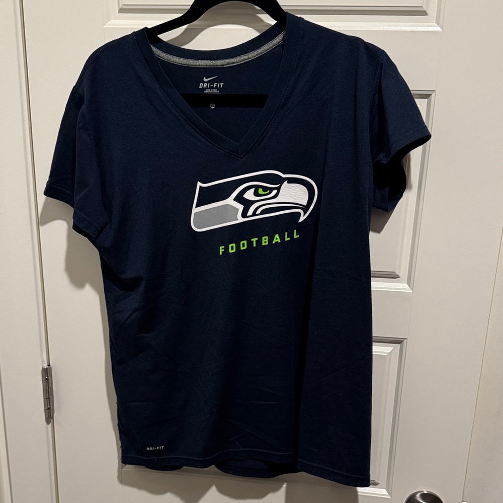 Nike Navy Blue Seahawks Tee